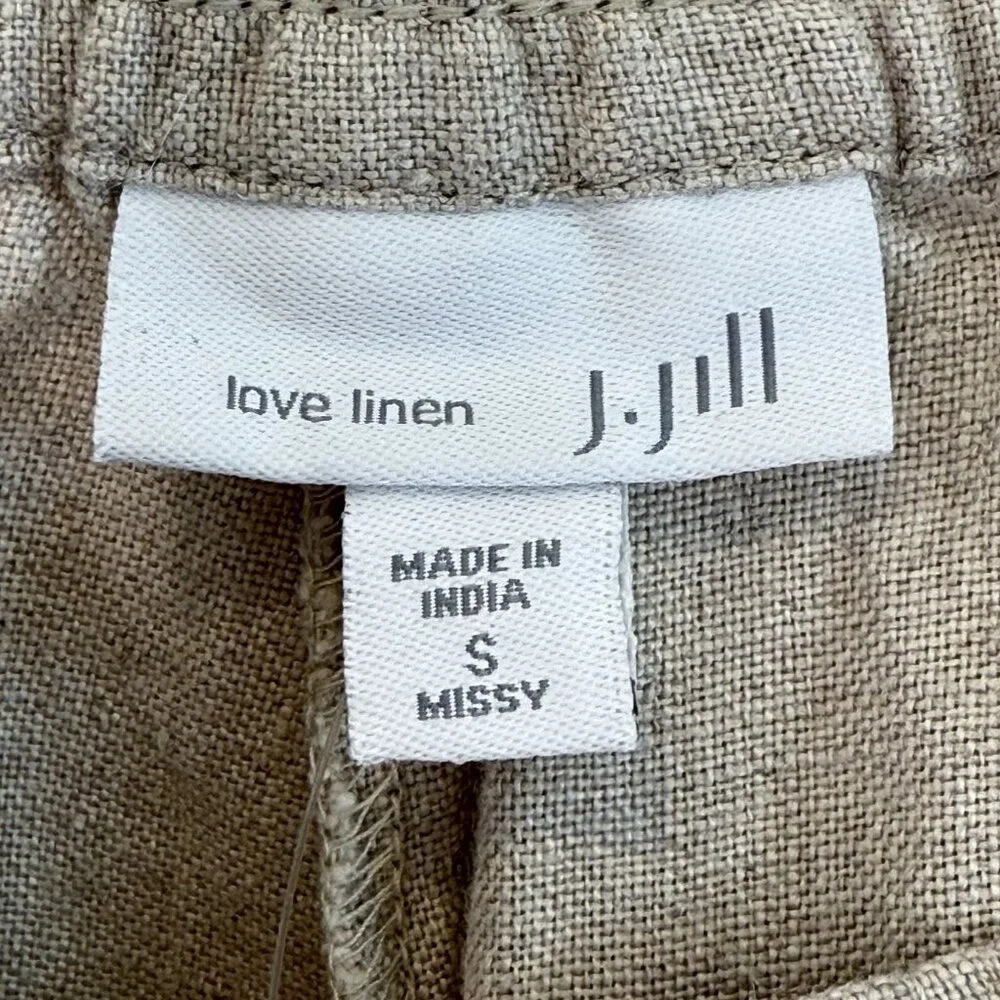 NWT J. Jill Love Linen Flax Straight Leg Pants, S Missy - Picture 7 of 8